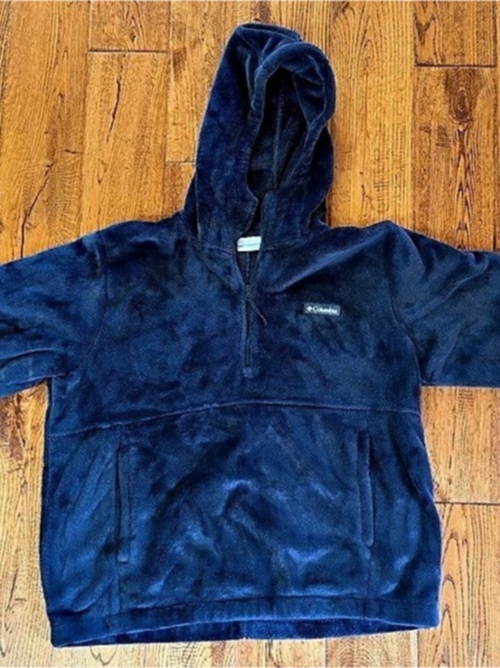 Columbia Half-Zip Fleece Pullover Blue Large